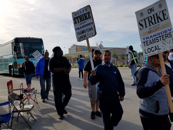 AVTA/TransdevTeamster Drivers Strike to Demand an End to Labor Law Violations